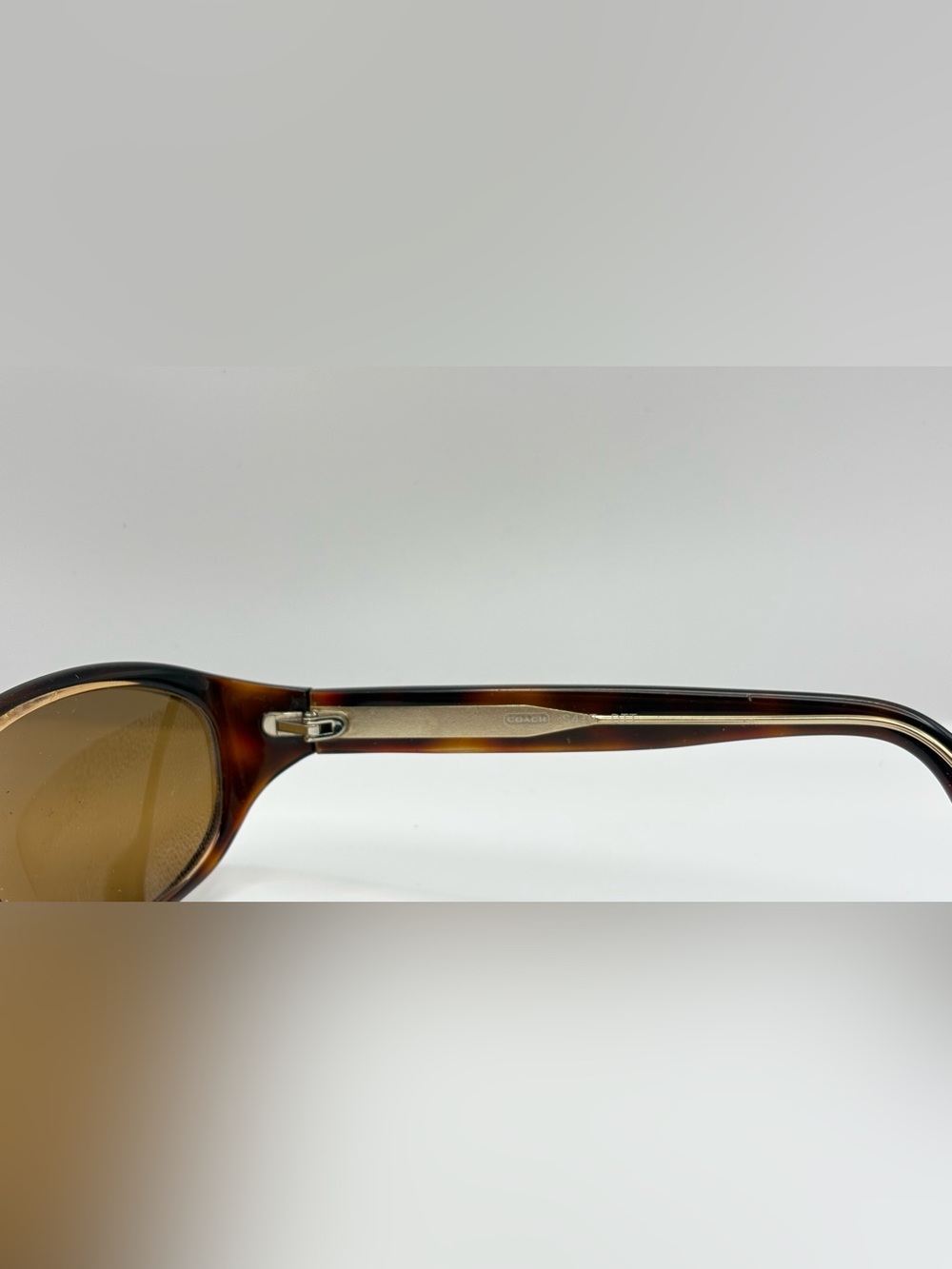 Coach S417 Brown Oval Sunglasses Frames Only - Picture 8 of 9